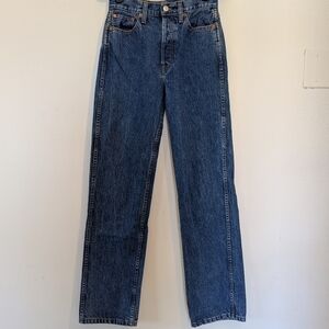 Re/Done Originals Blue Denim Jeans Size 26